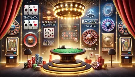 Blackjack game table