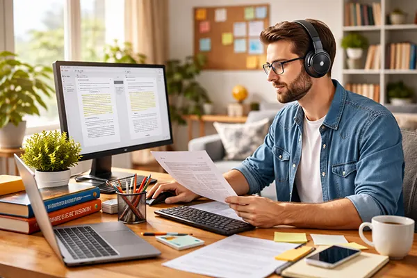 Oficina remota moderna